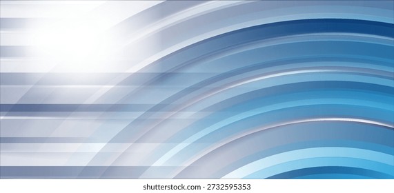 Líneas de alta velocidad azul y blanco. Fondo de líneas rápidas. Senderos de luz de movimiento dinámico. Ilustración vectorial.eps10