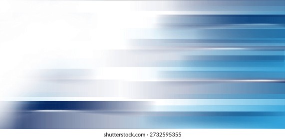 Líneas de alta velocidad azul y blanco. Fondo de líneas rápidas. Senderos de luz de movimiento dinámico. Ilustración vectorial.