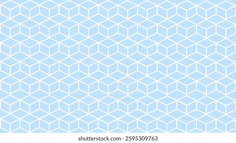 Blue and white honeycomb seamless pattern as a background	