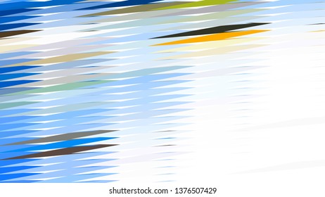 Blue and White Horizontal Lines and Stripes Background