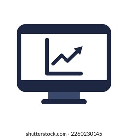 aislar azul y blanco empresas financiamiento elementos de icono plano vector 