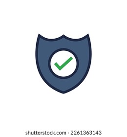blue and white isolate safety icon vector
