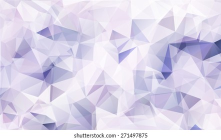Blue White Light polygonal mosaic background Vector EPS 10 illustration.