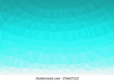 Blue White Light Polygonal Mosaic Background, Vector illustration
