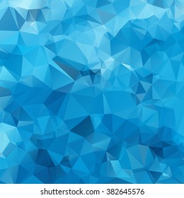 Blue White Light Polygonal Mosaic Background