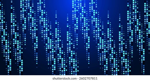 Blue white light wave technology texture background dot. Abstract big data digital concept.