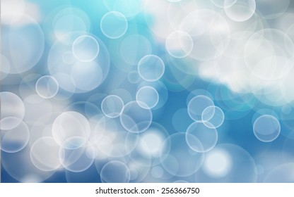 Blue and White Lights Sky Festive background with light beams