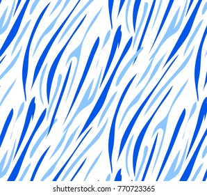 Blue and white line pattern abstract.