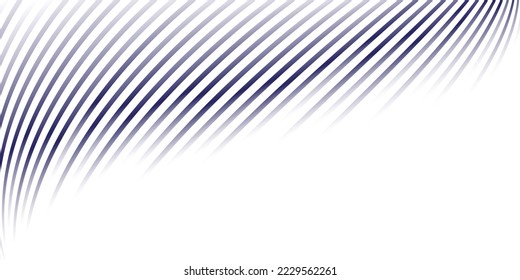 Blue and white line wave abstract background