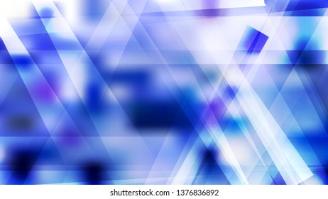 Blue and White Lines Stripes and Shapes Background
