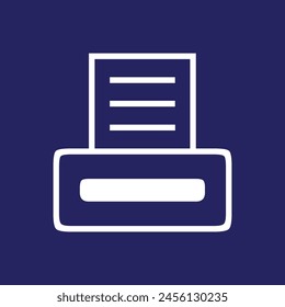 a blue and white logo with a white line that says