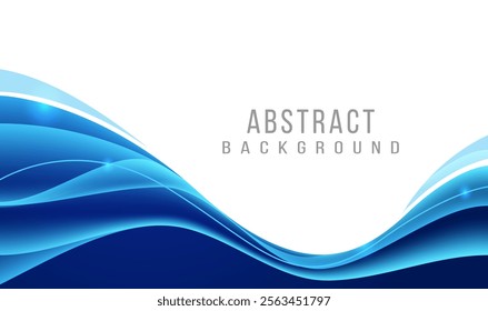 Blue And White Luxury Modern Abstract Background 