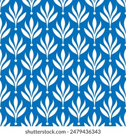 Vector de lujo azul y blanco sin patrón. Adorno, motivos tradicionales, étnicos, árabes, turcos, indios. Ideal para tela y textil, Fondo de pantalla, diseño de empaque o cualquier idea deseada.
