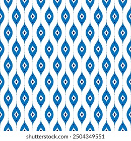 Blau und weiß Luxus Vektor nahtlose Muster. Ornament, Traditionelle, Ethnische, Arabische, Türkische, Indische Motive. Ideal für Stoff und Textilien, Tapeten, Verpackungsdesign oder jede gewünschte Idee.