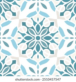 Vetor de luxo azul e branco padrão sem costura. Ornamento, tradicional, étnico, árabe, turco, indiano motivos. Ótimo para tecido e têxtil, papel de parede, design de embalagem ou qualquer ideia desejada.