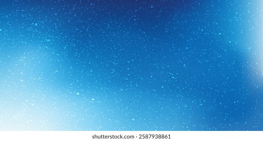 blue and white mesh gradient, snow fall effect, background. Vector illustration