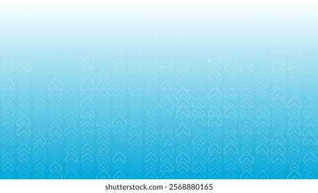 Blue white minimal contour arrows abstract geometric background. Vector technology design
