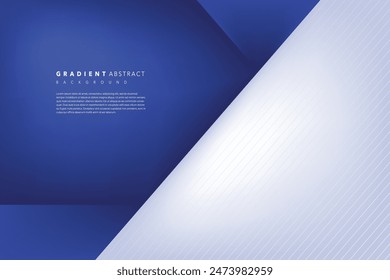 Blau Weiß Modernes abstraktes Hintergrunddesign