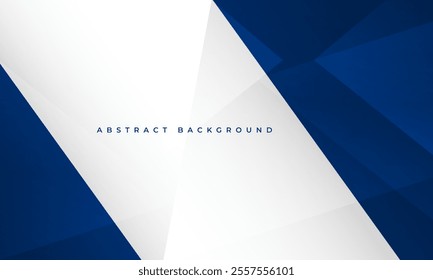 Blue and white modern abstract background with geometric shapes and diagonal lines. Vector illustration