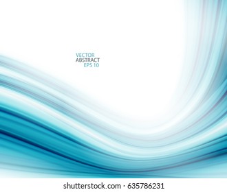 Blue and white modern futuristic background with abstract waves