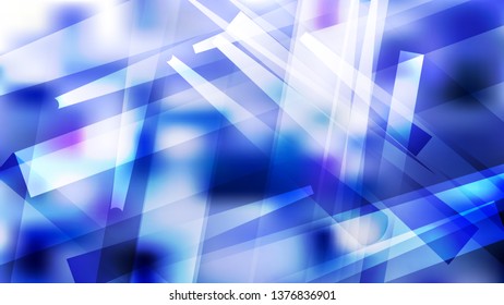 Blue and White Modern Geometric Background Illustration