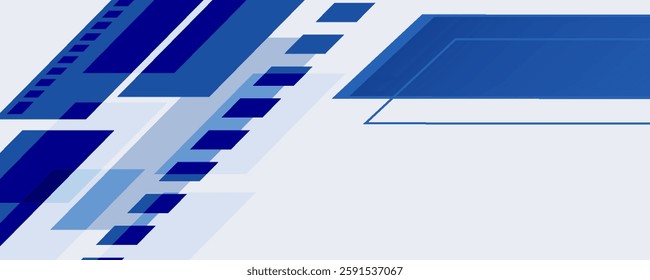 blue and white modern presentation layout geometric background. Design templates for posters, banners, backdrops, flyers, etc. Vector illustration