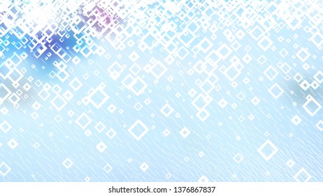 Blue and White Modern Square Background