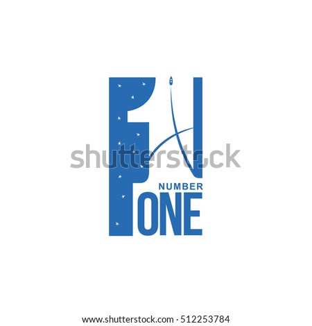 blue and white number one diagonal logo template, vector illustrations isolated on white background. Graphic logo with diagonal logo