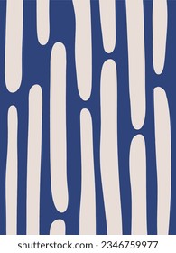 Blue and white pattern, abstract background vector.
