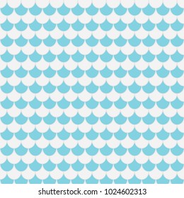 blue and white pattern, fish scales- vector illustration