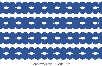 blue and white patterns, seamless pattern with dot circle strip pattern of blue as strip style repeat, replete image design for fabric printing, blue bubble chain