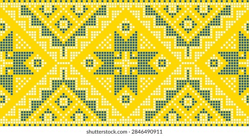 Blue  white Pixel