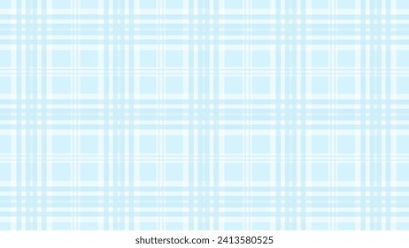 Blue and white plaid checkered pattern background