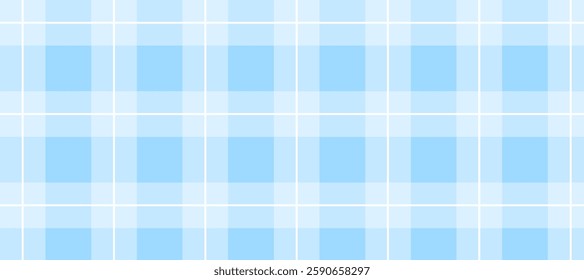 Blue and white plaid checkered pattern background