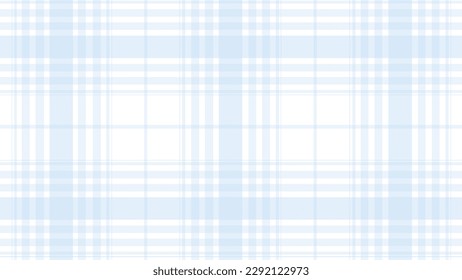 Blue and white plaid fabric texture on a white background