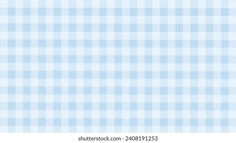 Blue and white plaid fabric texture as a background