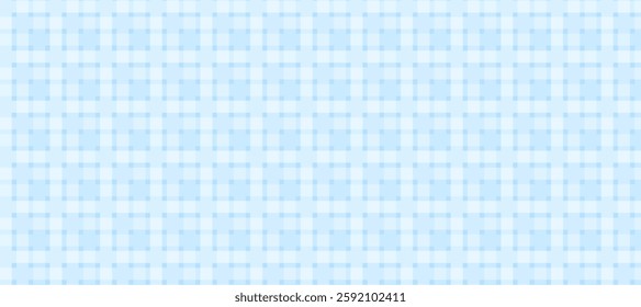 Blue and white plaid fabric texture background