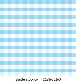 Blue and white plaid vector background. Square pattern. Great for textiles, table cloths, food background, wrapping paper, packaging. Perfect for Oktoberfest projects. Seamless checkered pattern.