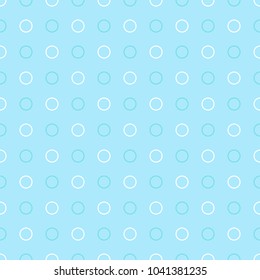 Blue and white polka dot pattern, seamless texture background