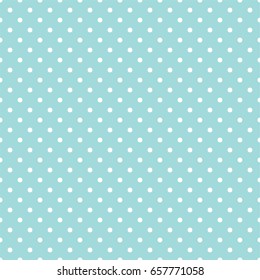 blue and white polka dot seamless background pattern