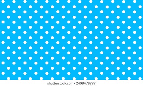 Fondo de puntos de polka azul y blanco