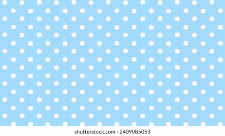 Blue and white polka dots background