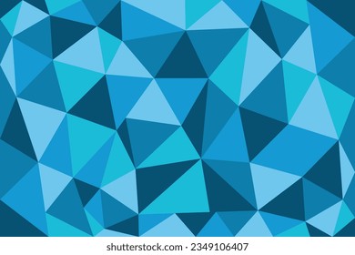 Fondo geométrico abstracto del triángulo del polígono blanco azul