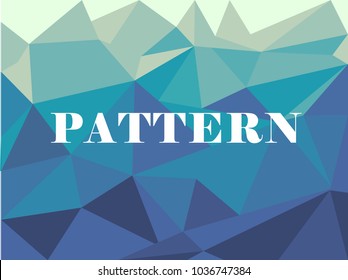 Blue White Polygonal Mosaic Background