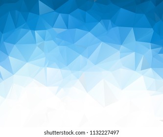 Blue White Polygonal Mosaic Background, Vector illustration, Creative Business Design Templates