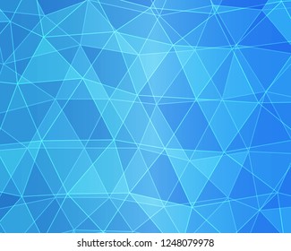 Blue White Polygonal Mosaic Background, Vector illustration, Creative Business Design Templates