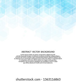 Blue White  Polygonal Mosaic Background,  Creative  Business Design Templates