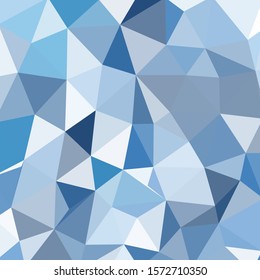 Blue white polygonal mosaic background, vector illustration, creative business design templates
