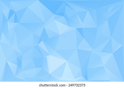 Blue White Polygonal Mosaic Background, Vector illustration,  Creative  Business Design Templates