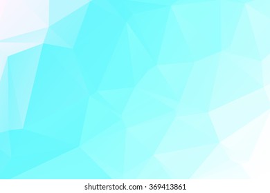 Blue and white Polygonal Mosaic background